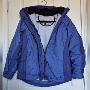 COLUMBIA Vertex Bugaboo 3 in 1 Blue Snow Ski Jacket Women's‎ Size Small